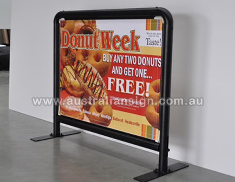 One Metre 1000mm wide divider for coffee shop promotions