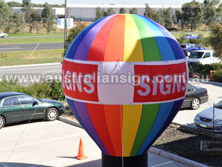 large inflating balloon for advertising